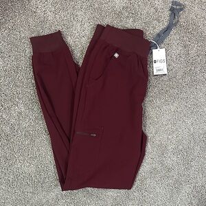 Figs Burgundy Zamora Joggers